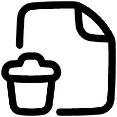 Delete PDF Icon from Plump Line Set