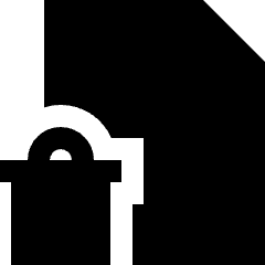 Delete PDF Icon from Sharp Solid Set