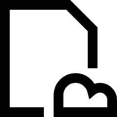 Document File Cloud Online Backup Icon from Sharp Line Set