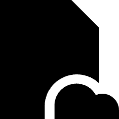 Document File Cloud Online Backup Icon from Sharp Solid Set