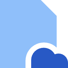 Document File Cloud Online Backup Icon from Sharp Flat Set