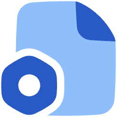 Document Setting Bolt Nut Icon from Plump Flat Set