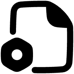 Document Setting Bolt Nut Icon from Plump Remix Set