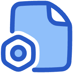 Document Setting Bolt Nut Icon from Plump Duo Set