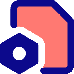 Document Setting Bolt Nut Icon from Core Pop Set