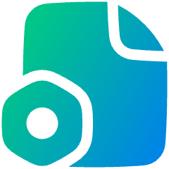 Document Setting Bolt Nut Icon from Plump Gradient Set