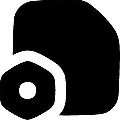 Document Setting Bolt Nut Icon from Flex Solid Set