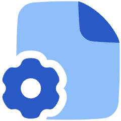 Document Setting Icon from Plump Flat Set