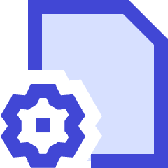 Document Setting Gear Icon from Sharp Duo Set
