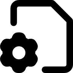Document Setting Gear Icon from Core Remix Set