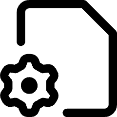 Document Setting Gear Icon from Core Line Set