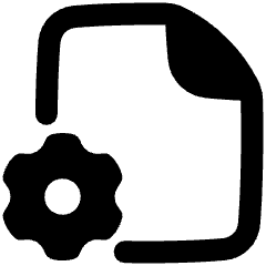 Document Setting Icon from Plump Remix Set