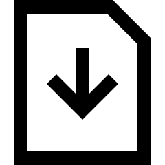 Download File Icon from Sharp Line Set