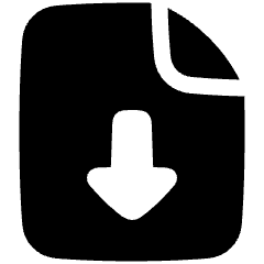 Download File Icon from Plump Solid Set