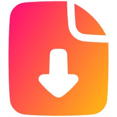 Download File Icon from Plump Gradient Set