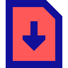 Download File Icon from Sharp Pop Set