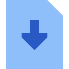 Download File Icon from Sharp Flat Set
