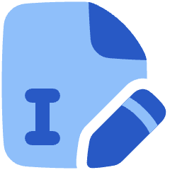 Edit PDF Icon from Plump Flat Set