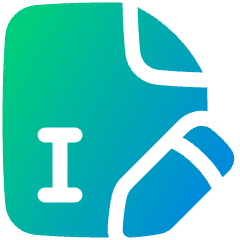 Edit PDF Icon from Plump Gradient Set