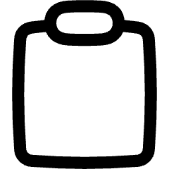 Empty Clipboard Icon from Flex Line Set