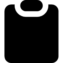 Empty Clipboard Icon from Core Solid Set