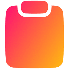 Empty Clipboard Icon from Plump Gradient Set
