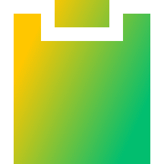 Empty Clipboard Icon from Sharp Gradient Set