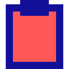 Empty Clipboard Icon from Sharp Pop Set