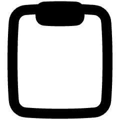 Empty Clipboard Icon from Plump Remix Set