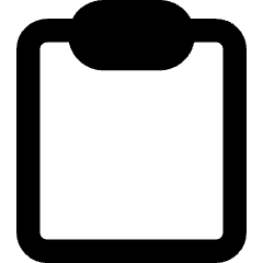 Empty Clipboard Icon from Core Remix Set