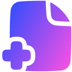 File Add Alternate Icon from Plump Gradient Set