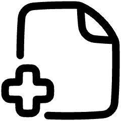 File Add Alternate Icon from Plump Line Set