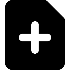 File Add Icon from Core Solid Set