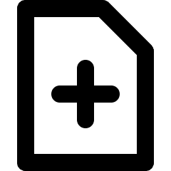 File Add Icon from Micro Line Set