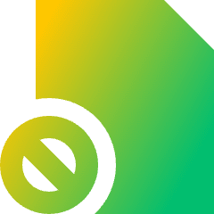 File Block Icon from Sharp Gradient Set