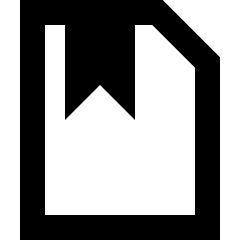 File Bookmark Icon from Sharp Remix Set