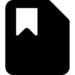 File Bookmark Icon from Core Solid Set