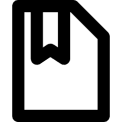 File Bookmark Icon from Micro Line Set