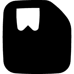 File Bookmark Icon from Flex Solid Set