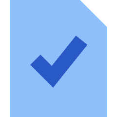 File Check Icon from Sharp Flat Set