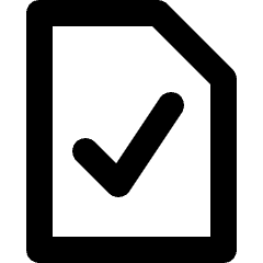 File Check Icon from Micro Line Set