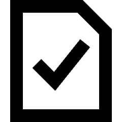 File Check Icon from Sharp Remix Set