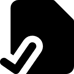 File Check Alternate Icon from Core Solid Set