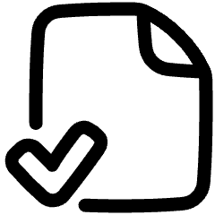 File Check Alternate Icon from Plump Line Set