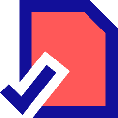 File Check Alternate Icon from Sharp Pop Set
