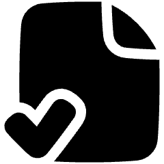 File Check Alternate Icon from Plump Solid Set