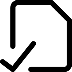 File Check Alternate Icon from Core Line Set