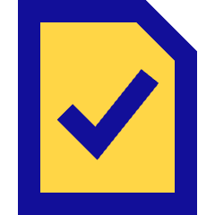 File Check Icon from Sharp Pop Set