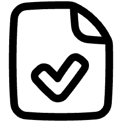 File Check Icon from Plump Line Set