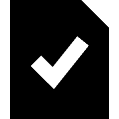 File Check Icon from Sharp Solid Set